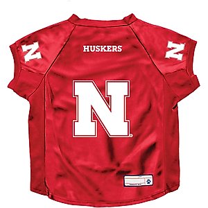 Littlearth NCAA Stretch Dog & Cat Jersey, Nebraska Cornhuskers, Big Dog