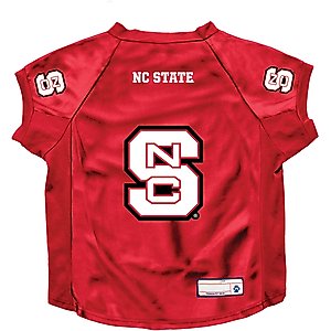Littlearth NCAA Stretch Dog & Cat Jersey, North Carolina State Wolfpack, Big Dog