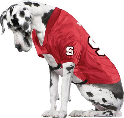 Show full view: Littlearth NCAA Stretch Dog & Cat Jersey, North Carolina State Wolfpack, Big Dog slide 4 of 8