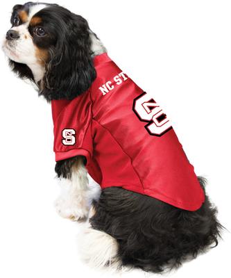 Show full view: Littlearth NCAA Stretch Dog & Cat Jersey, North Carolina State Wolfpack, Large slide 4 of 9