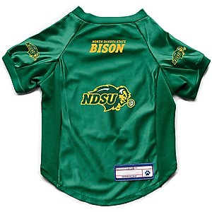 Littlearth NCAA Stretch Dog & Cat Jersey, North Dakota State Bison, Small