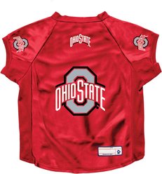 Littlearth NCAA Stretch Dog & Cat Jersey, Ohio State Buckeyes, Big Dog
