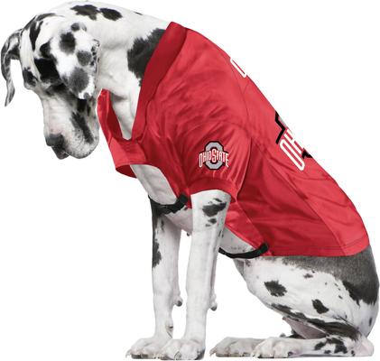 Show full view: Littlearth NCAA Stretch Dog & Cat Jersey, Ohio State Buckeyes, Big Dog slide 3 of 6