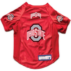 Littlearth NCAA Stretch Dog & Cat Jersey, Ohio State Buckeyes, Medium
