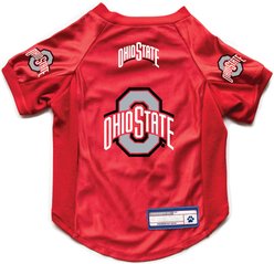 Littlearth NCAA Stretch Dog & Cat Jersey, Ohio State Buckeyes, X-Large