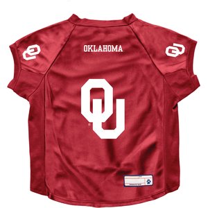 Littlearth NCAA Stretch Dog & Cat Jersey, Oklahoma Sooners, Big Dog