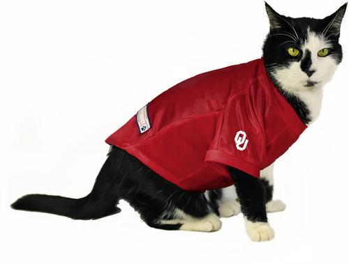 Show full view: Littlearth NCAA Stretch Dog & Cat Jersey, Oklahoma Sooners, Large slide 5 of 8