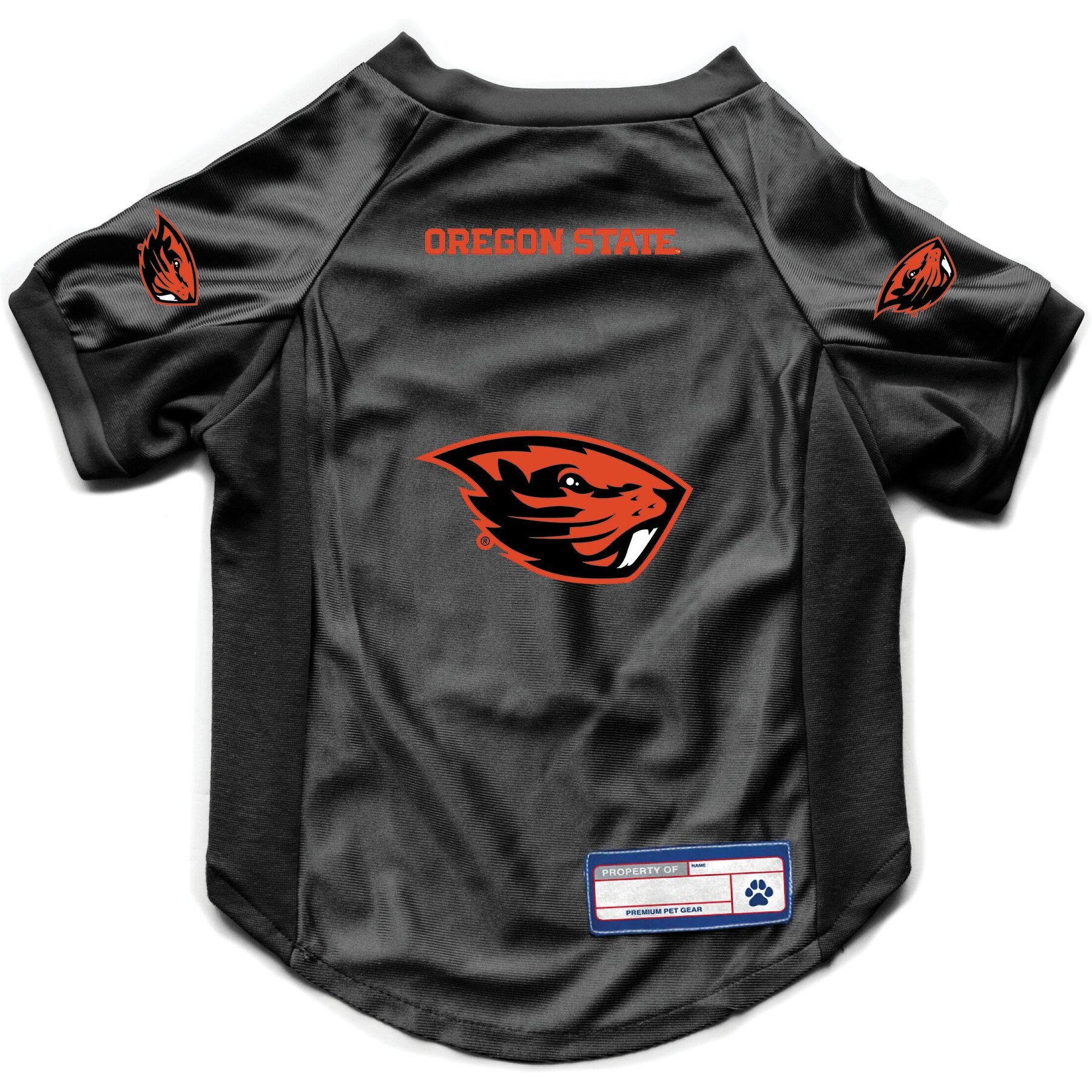 Littlearth NCAA Stretch Dog & Cat Jersey, Oregon State Beavers, Large