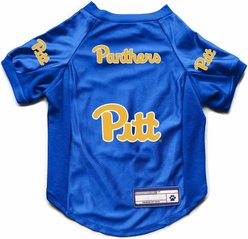 Littlearth NCAA Stretch Dog & Cat Jersey, Pittsburgh Panthers, Large