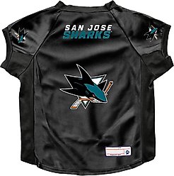 Littlearth NHL Stretch Dog & Cat Jersey, San Jose Sharks, Big