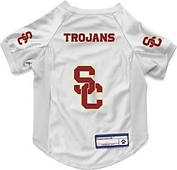 Littlearth NCAA Stretch Dog & Cat Jersey, USC Trojans, Large