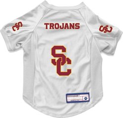 Littlearth NCAA Stretch Dog & Cat Jersey, USC Trojans, Small