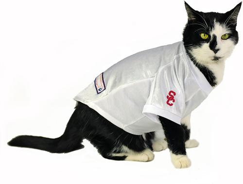 Show full view: Littlearth NCAA Stretch Dog & Cat Jersey, USC Trojans, X-Small slide 6 of 9