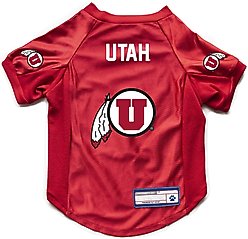 Littlearth NCAA Stretch Dog & Cat Jersey, Utah Utes, Medium
