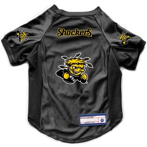 Littlearth NCAA Stretch Dog & Cat Jersey, Wichita State Shockers, Medium