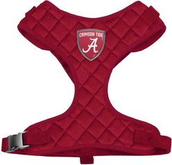 Littlearth NCAA Velvet Dog Harness, Alabama Crimson Tide, Medium