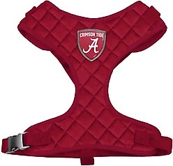 Littlearth NCAA Velvet Dog Harness, Alabama Crimson Tide, X-Large slide 1 of 6