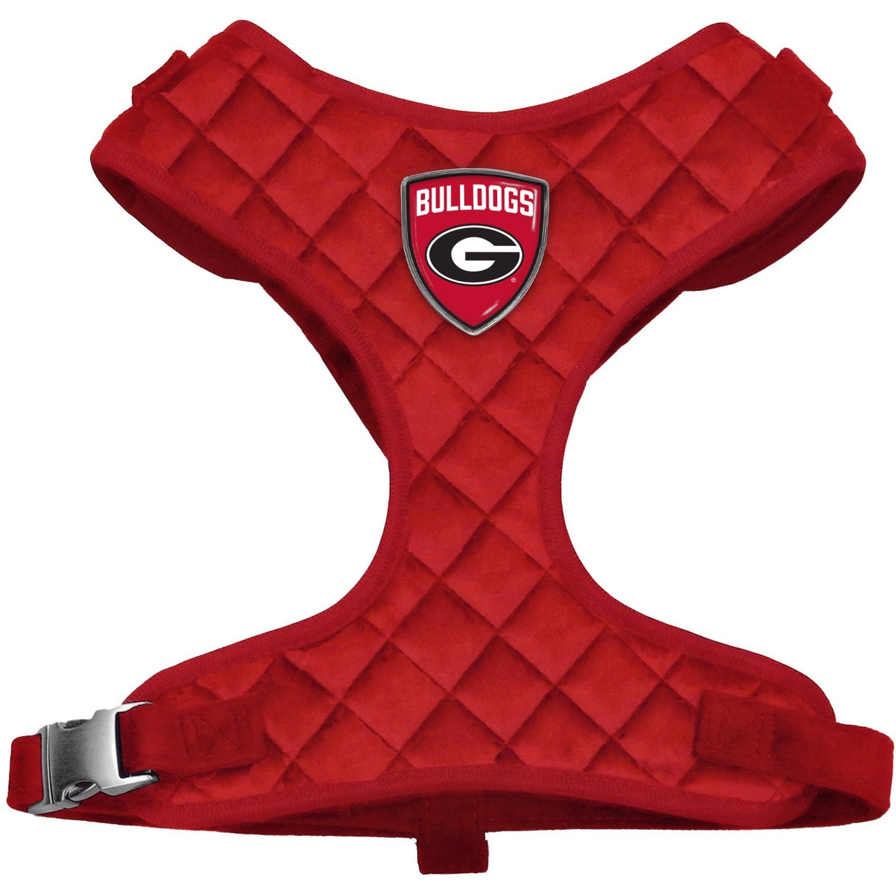Littlearth NCAA Velvet Dog Harness, Georgia Bulldogs, Large