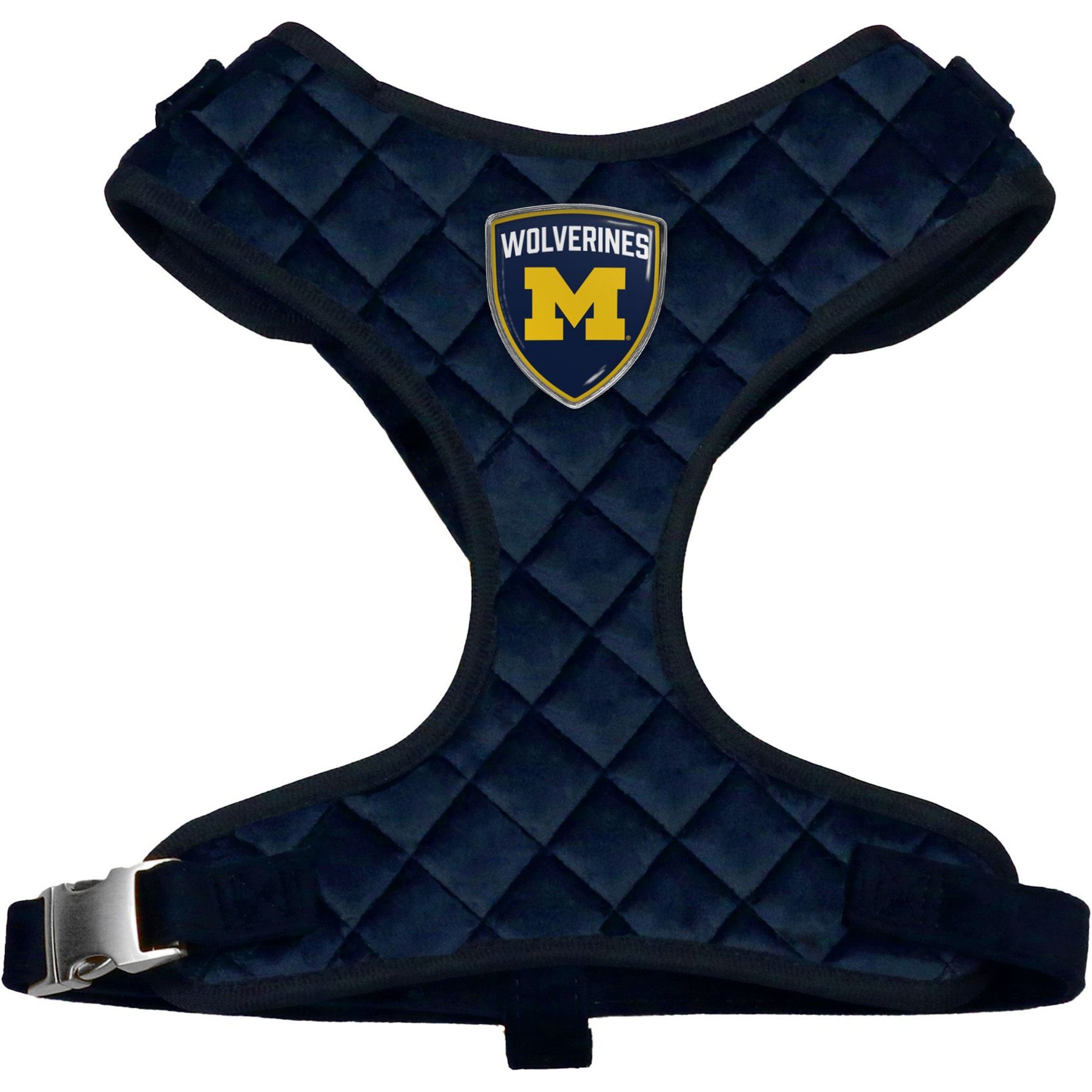 Littlearth NCAA Velvet Dog Harness, Michigan Wolverines, Large