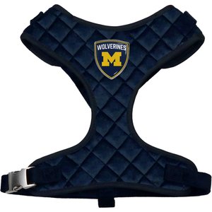Littlearth NCAA Velvet Dog Harness, Michigan Wolverines, Large