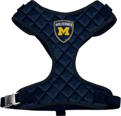 Littlearth NCAA Velvet Dog Harness, Michigan Wolverines, Medium