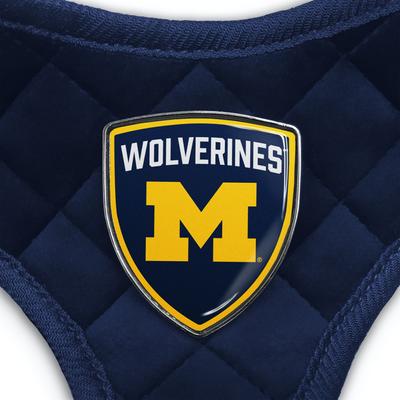 Show full view: Littlearth NCAA Velvet Dog Harness, Michigan Wolverines, Medium slide 4 of 7