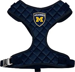 Littlearth NCAA Velvet Dog Harness, Michigan Wolverines, X-Small