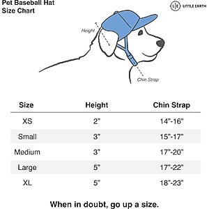 Littlearth NFL Dog & Cat Baseball Hat, Buffalo Bills, Large