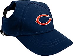 Littlearth NFL Dog & Cat Baseball Hat, Chicago Bears, Small