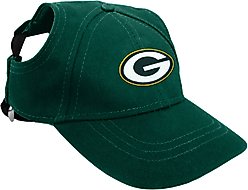 Littlearth NFL Dog & Cat Baseball Hat, Green Bay Packers, Medium