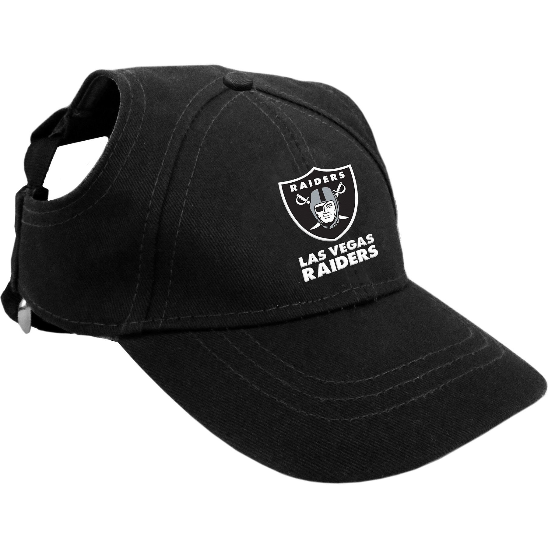 Littlearth NFL Dog & Cat Baseball Hat, Las Vegas Raiders, Large