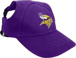 Littlearth NFL Dog & Cat Baseball Hat, Minnesota Vikings, Large