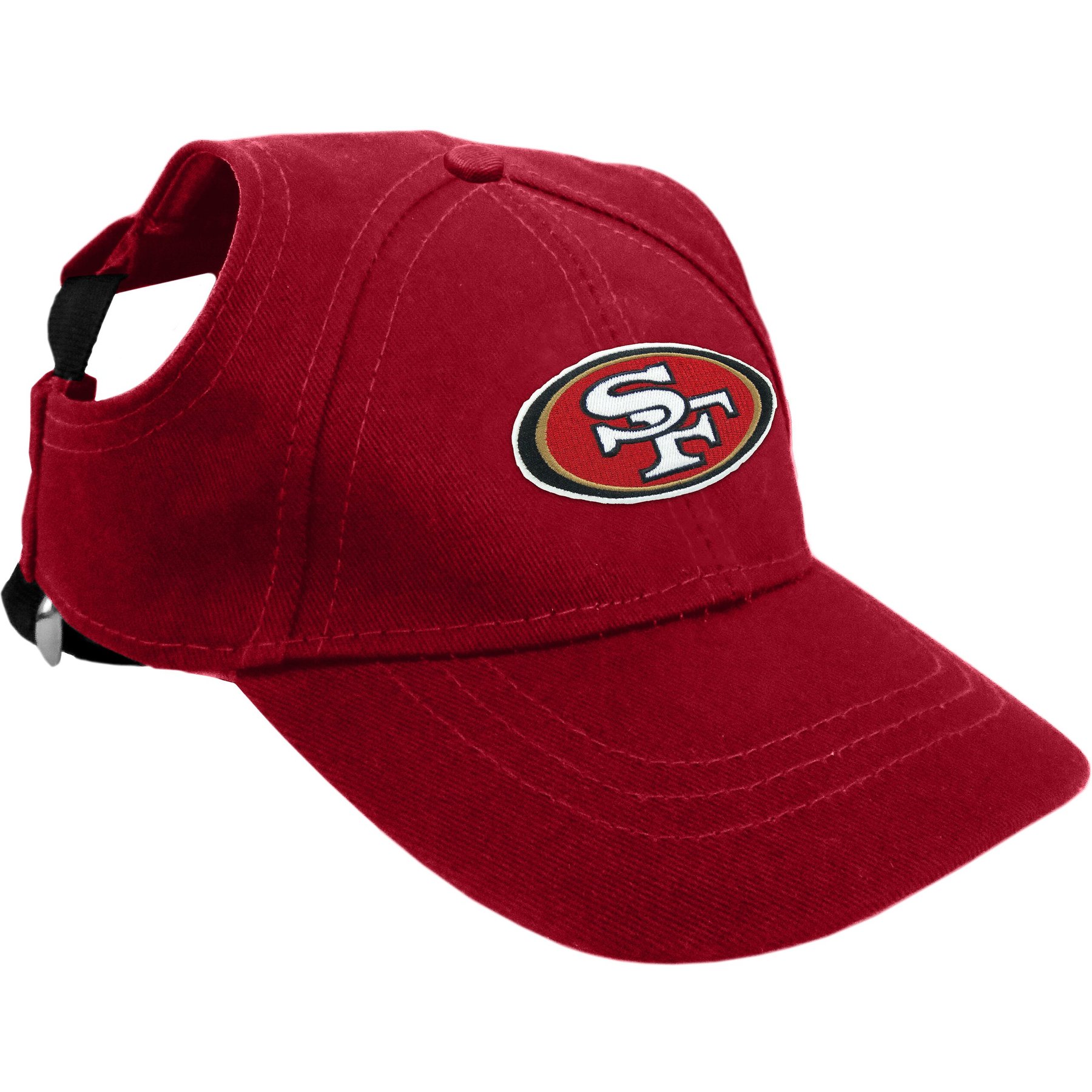 Littlearth NFL Dog & Cat Baseball Hat, San Francisco 49ers, Large