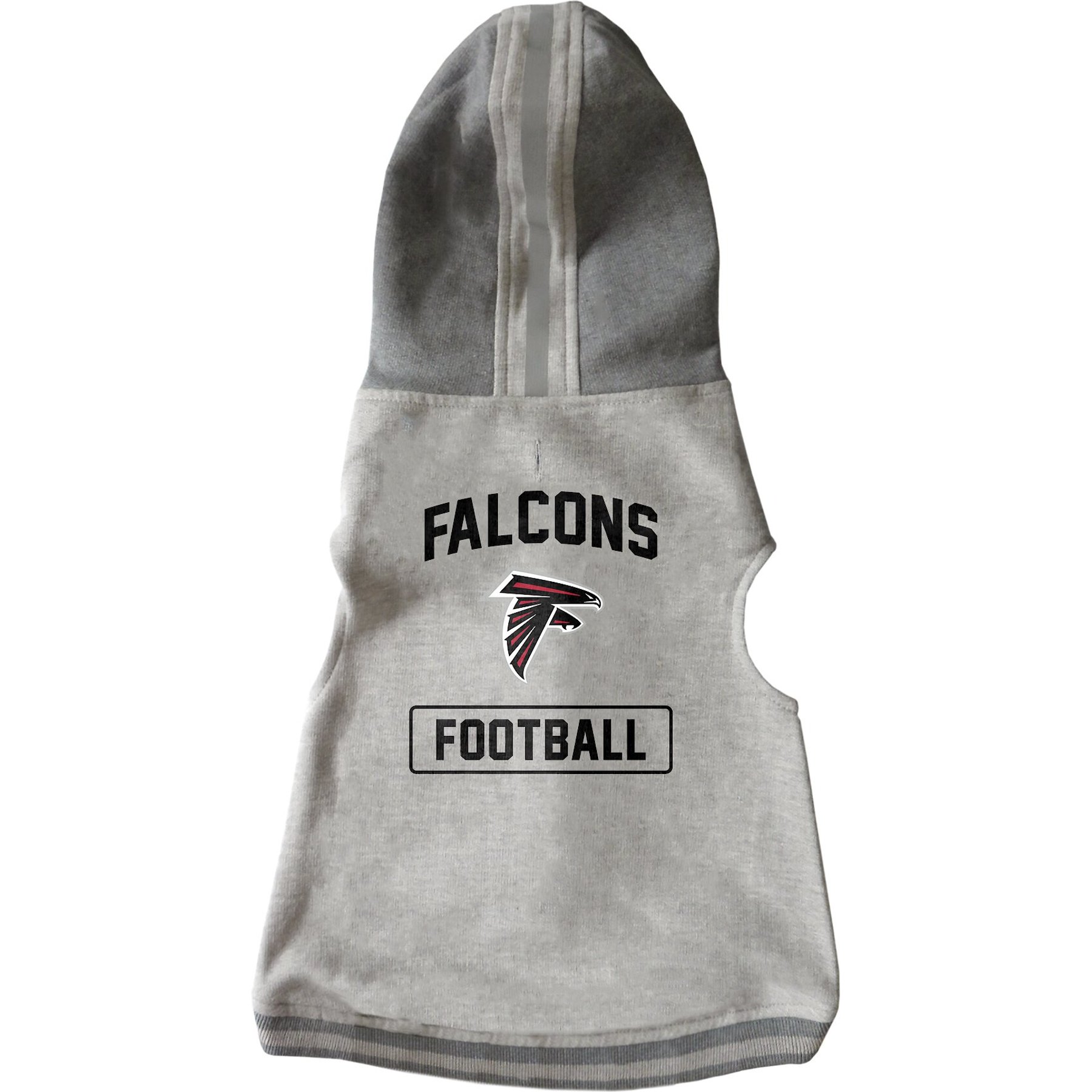 Littlearth NFL Dog & Cat Hooded Crewneck Sweater, Atlanta Falcons, Large