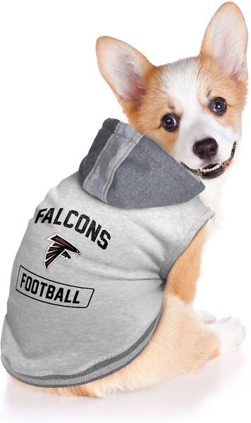 Show full view: Littlearth NFL Dog & Cat Hooded Crewneck Sweater, Atlanta Falcons, Small slide 3 of 6