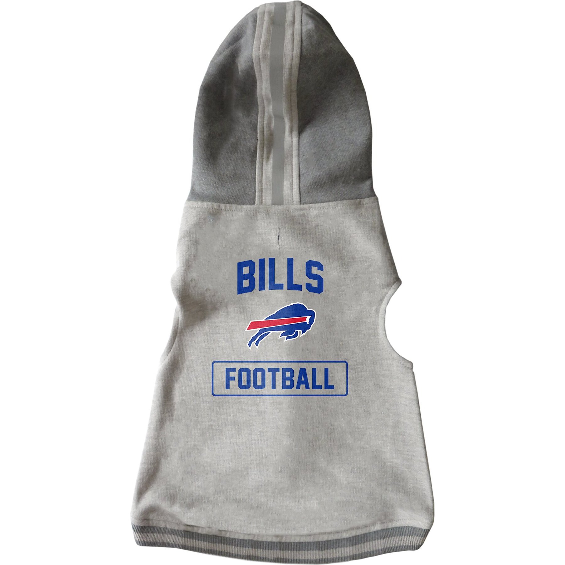 Littlearth NFL Dog & Cat Hooded Crewneck Sweater, Buffalo Bills, Medium