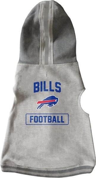 Show full view: Littlearth NFL Dog & Cat Hooded Crewneck Sweater, Buffalo Bills, X-Small slide 1 of 3