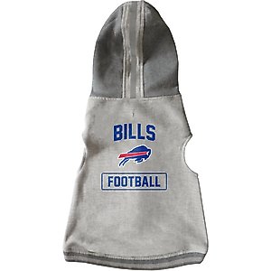 Littlearth NFL Dog & Cat Hooded Crewneck Sweater, Buffalo Bills, X-Small