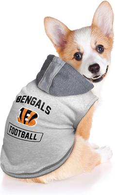 Show full view: Littlearth NFL Dog & Cat Hooded Crewneck Sweater, Cincinnati Bengals, Small slide 3 of 6