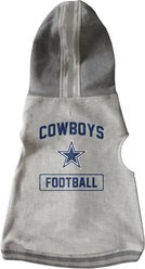 Littlearth NFL Dog & Cat Hooded Crewneck Sweater, Dallas Cowboys, Small