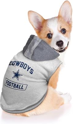 Show full view: Littlearth NFL Dog & Cat Hooded Crewneck Sweater, Dallas Cowboys, Small slide 3 of 6