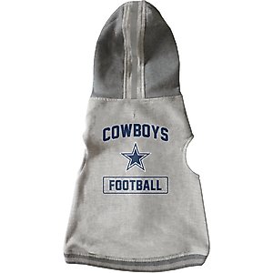 Littlearth NFL Dog & Cat Hooded Crewneck Sweater, Dallas Cowboys, X-Large