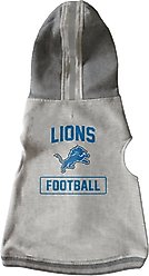 Littlearth NFL Dog & Cat Hooded Crewneck Sweater, Detroit Lions, X-Large