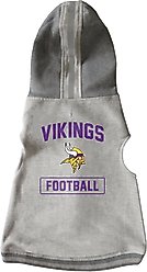 Littlearth NFL Dog & Cat Hooded Crewneck Sweater, Minnesota Vikings, X-Small