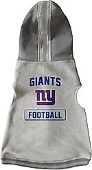 Littlearth NFL Dog & Cat Hooded Crewneck Sweater, New York Giants, X-Small