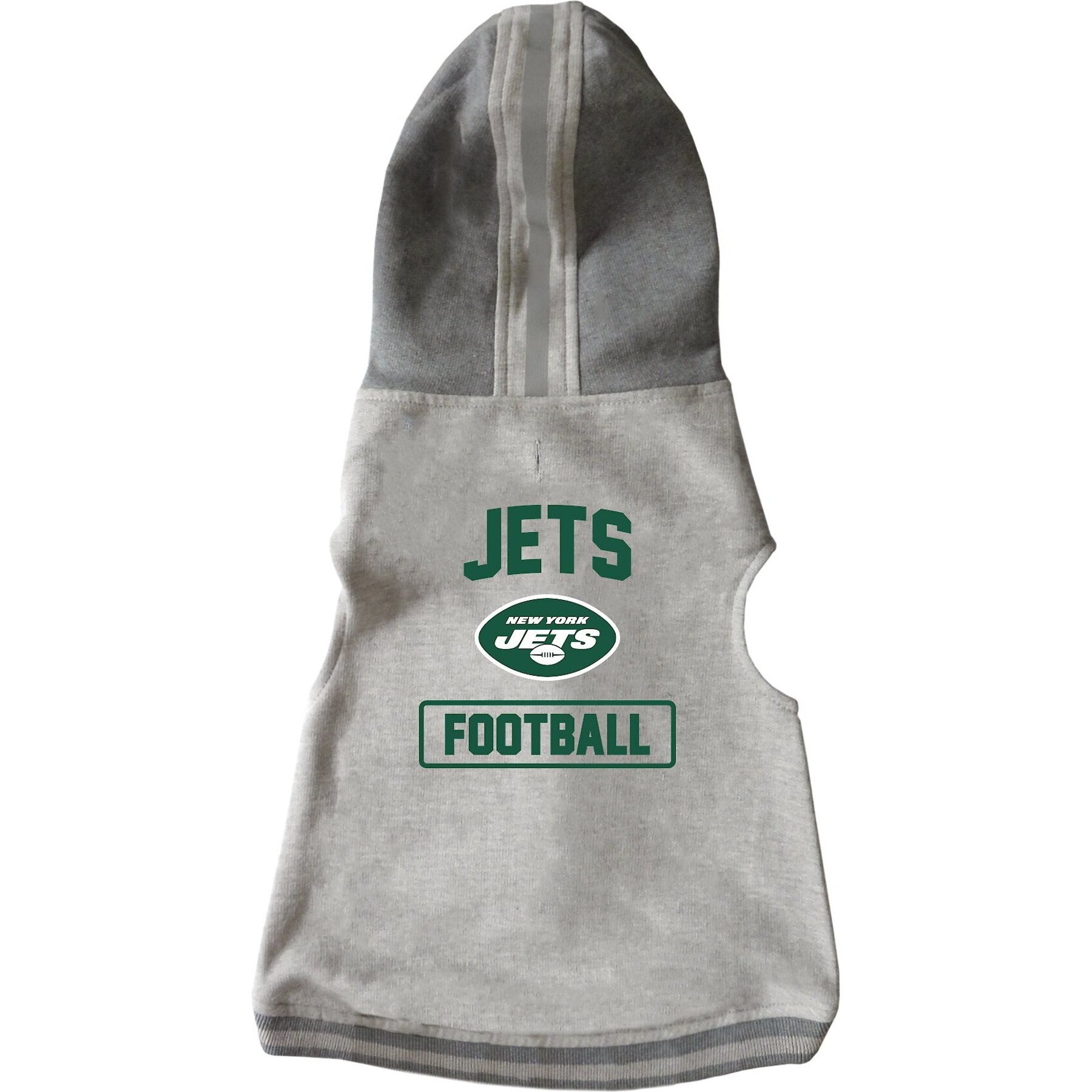 Littlearth NFL Dog & Cat Hooded Crewneck Sweater, New York Jets, X-Large