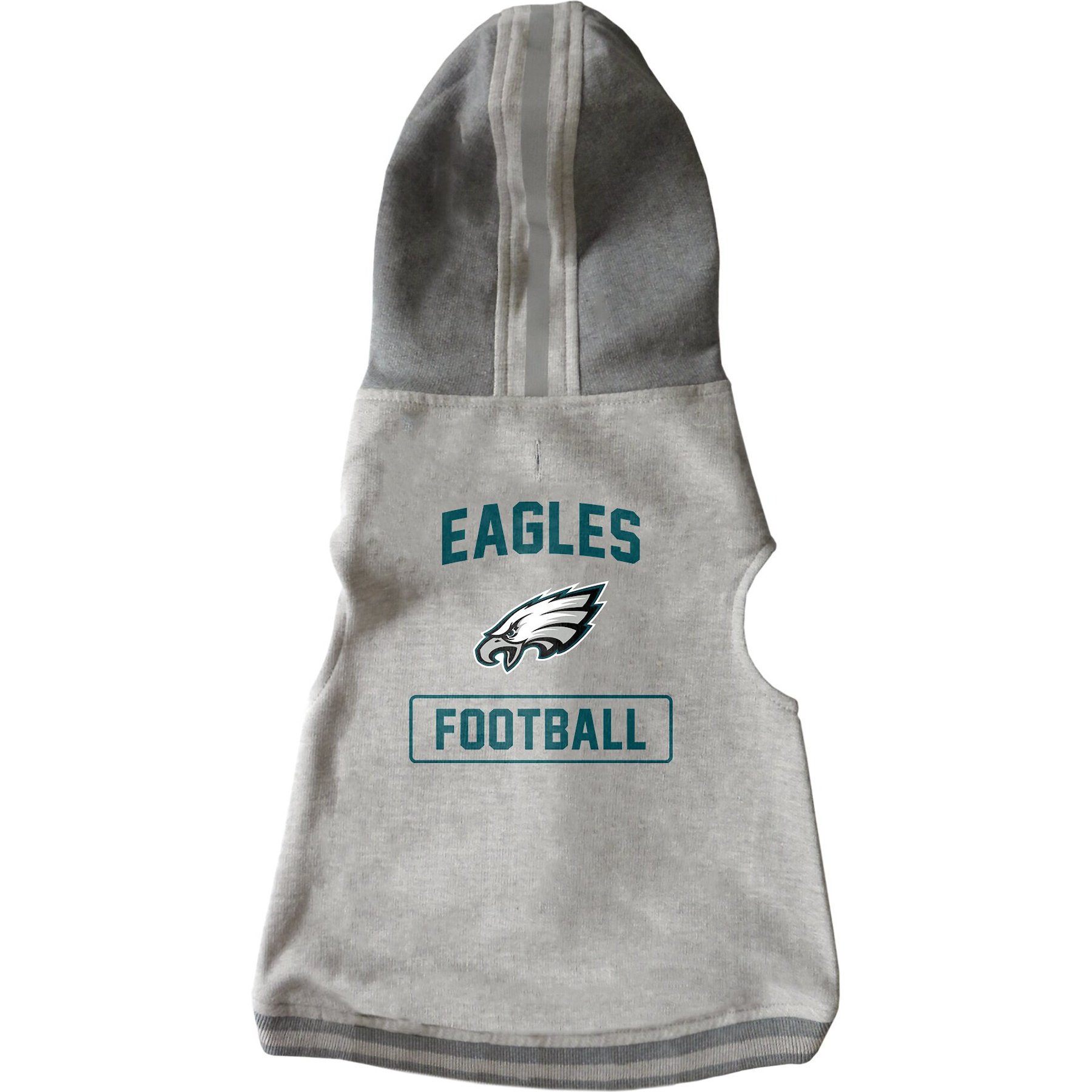 Littlearth NFL Dog & Cat Hooded Crewneck Sweater, Philadelphia Eagles, Medium