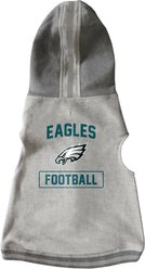 Littlearth NFL Dog & Cat Hooded Crewneck Sweater, Philadelphia Eagles, Small