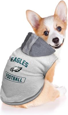 Show full view: Littlearth NFL Dog & Cat Hooded Crewneck Sweater, Philadelphia Eagles, Small slide 3 of 6