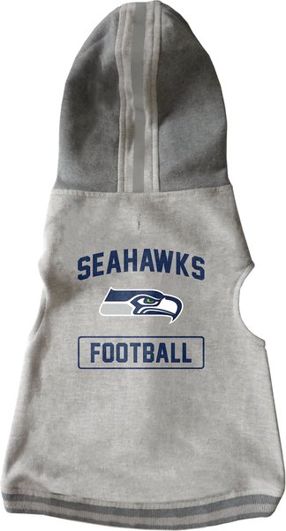 Show full view: Littlearth NFL Dog & Cat Hooded Crewneck Sweater, Seattle Seahawks, X-Large slide 1 of 6